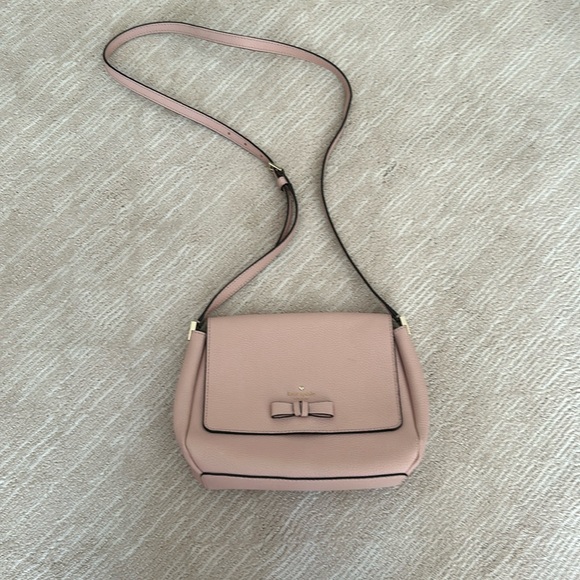 Leather Kate Spade Shoulder Bag Light Pink - Picture 1 of 8